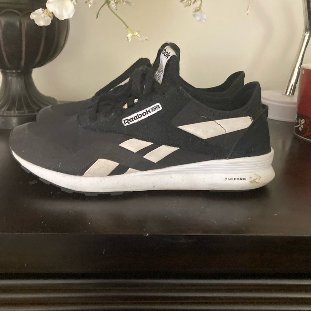 Reebok Women’s Black and White Sneakers